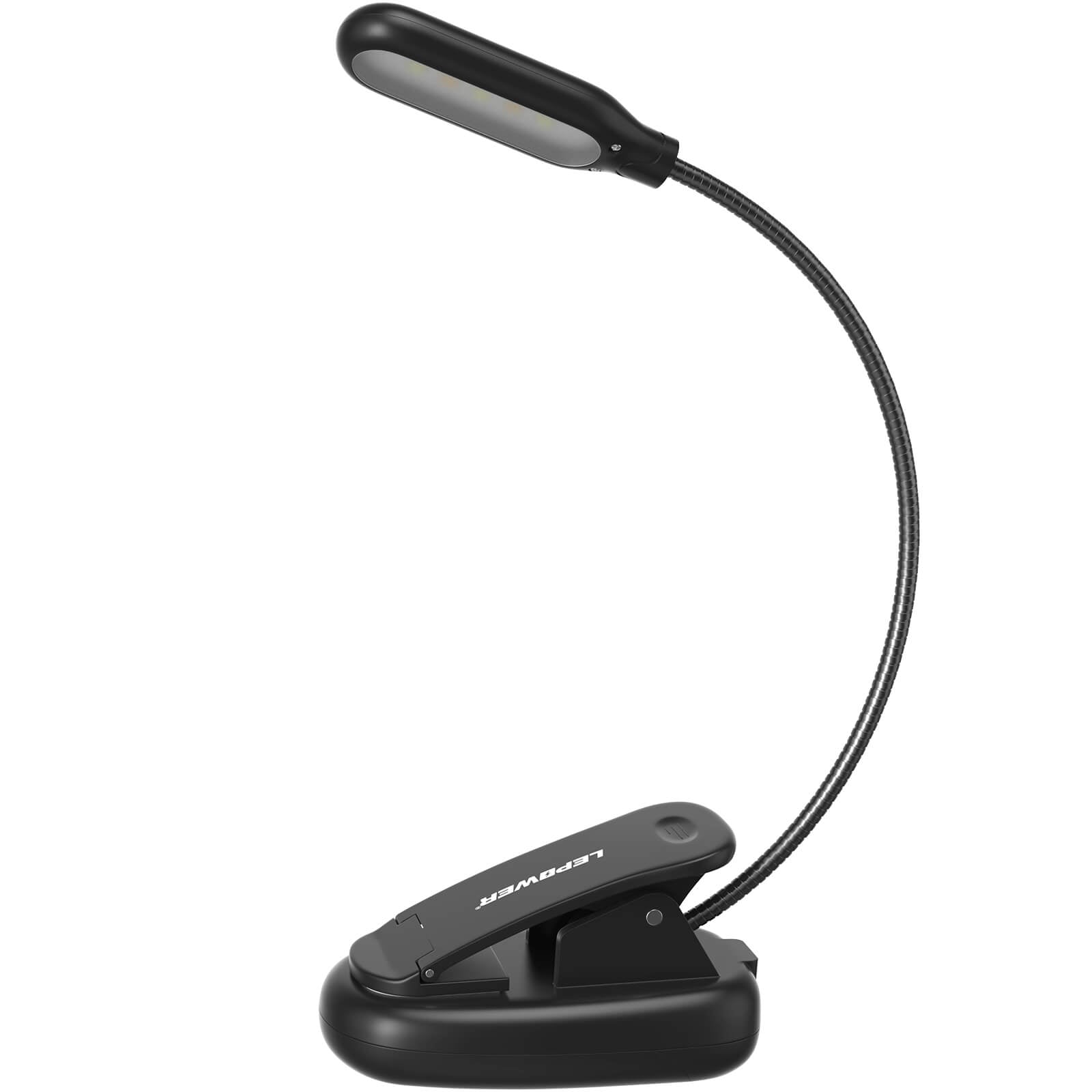 Led clip hot sale on book light