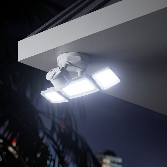 Soffit mounted deals motion lights