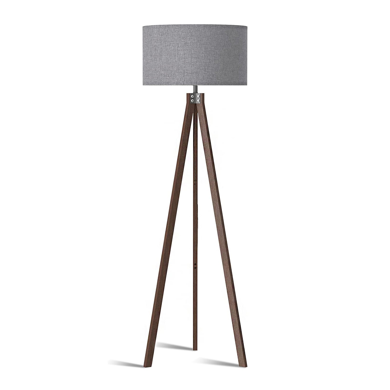 Lepower-tec Classic Wooden Tripod Floor Lamp Transitional