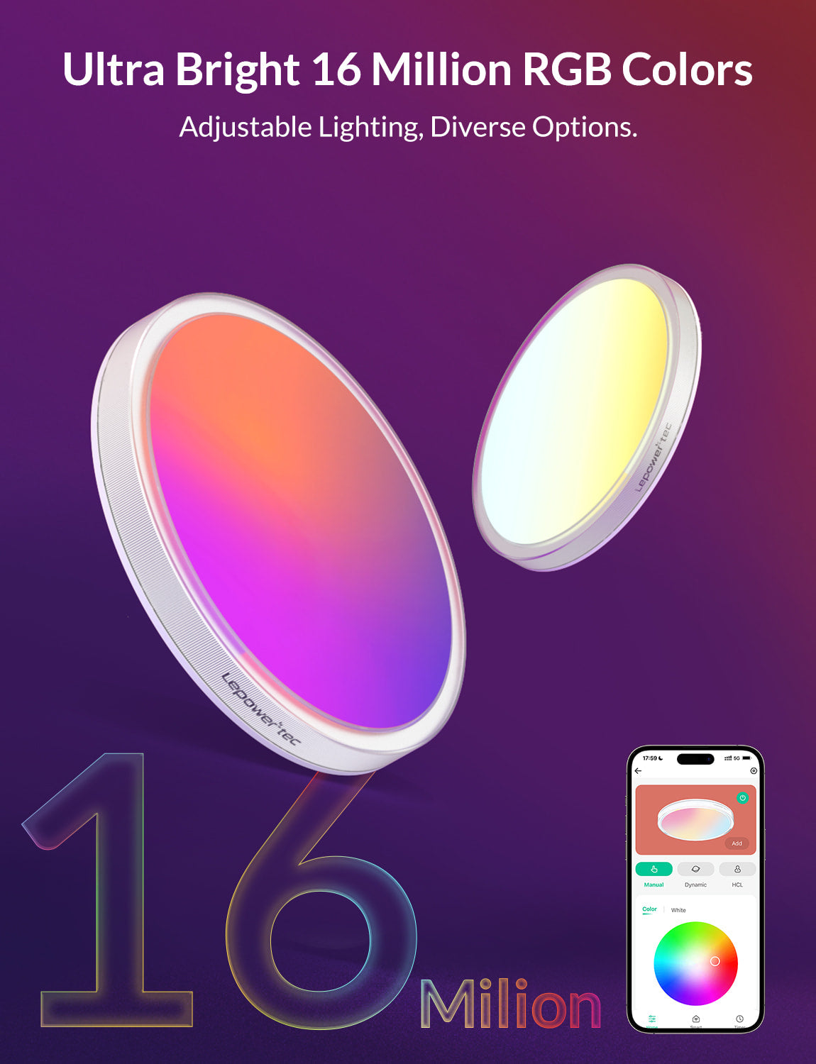 Lepower-tec ColorJoy Smart Ceiling Light