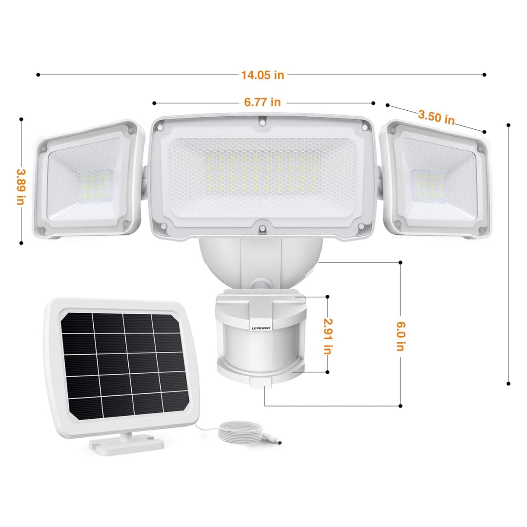 Lepower-tec 1600LM Solar Motion Sensor Security Lights