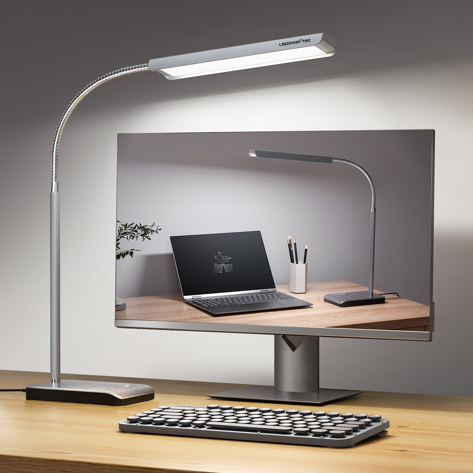 Lepower-tec 12W LED Reading Desk Lamp, with 60 Lighting Modes