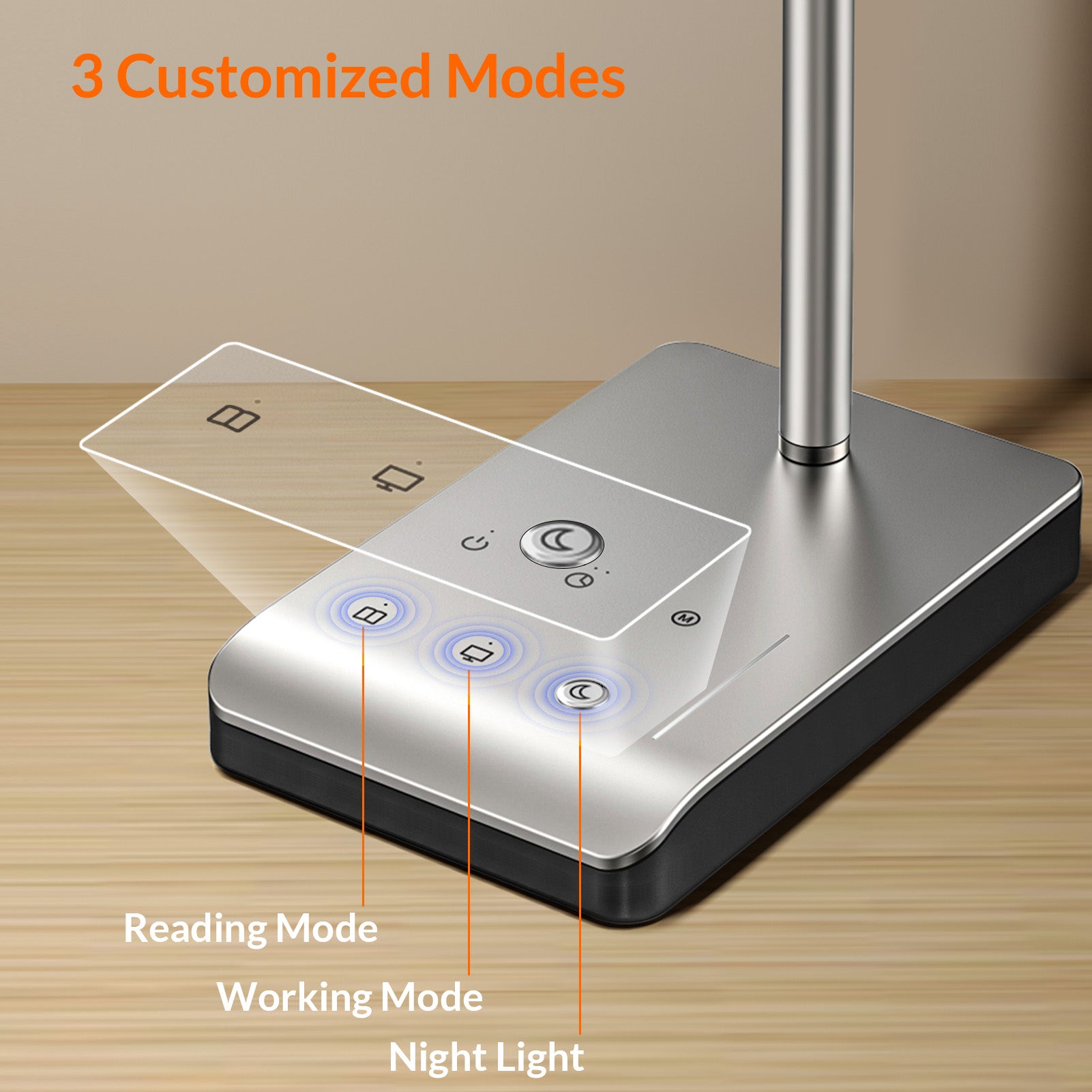 Lepower-tec 12W LED Reading Desk Lamp, with 60 Lighting Modes