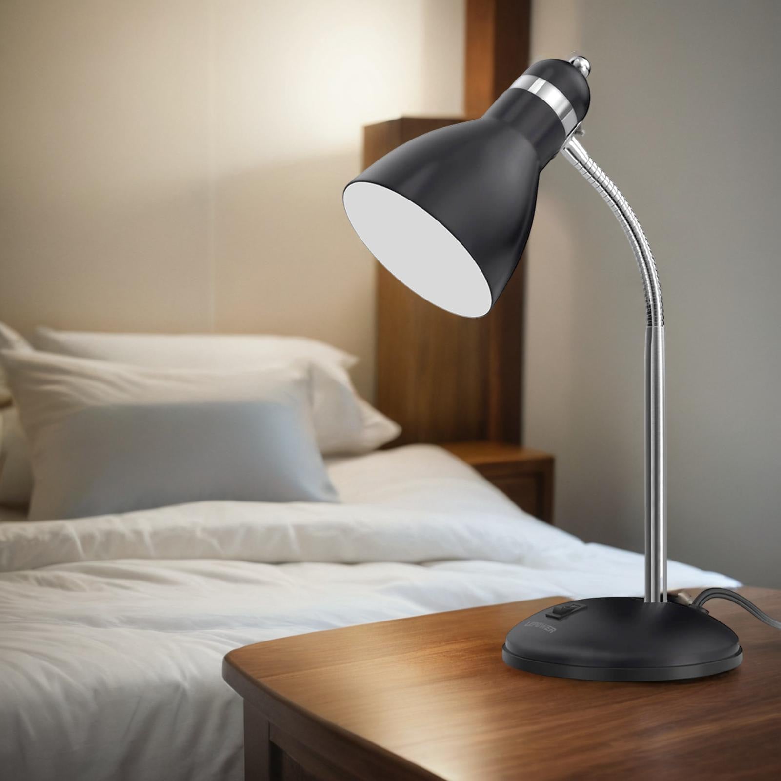 Lepower-tec Flexible Gooseneck Metal Desk Lamp Directional Table Lamp