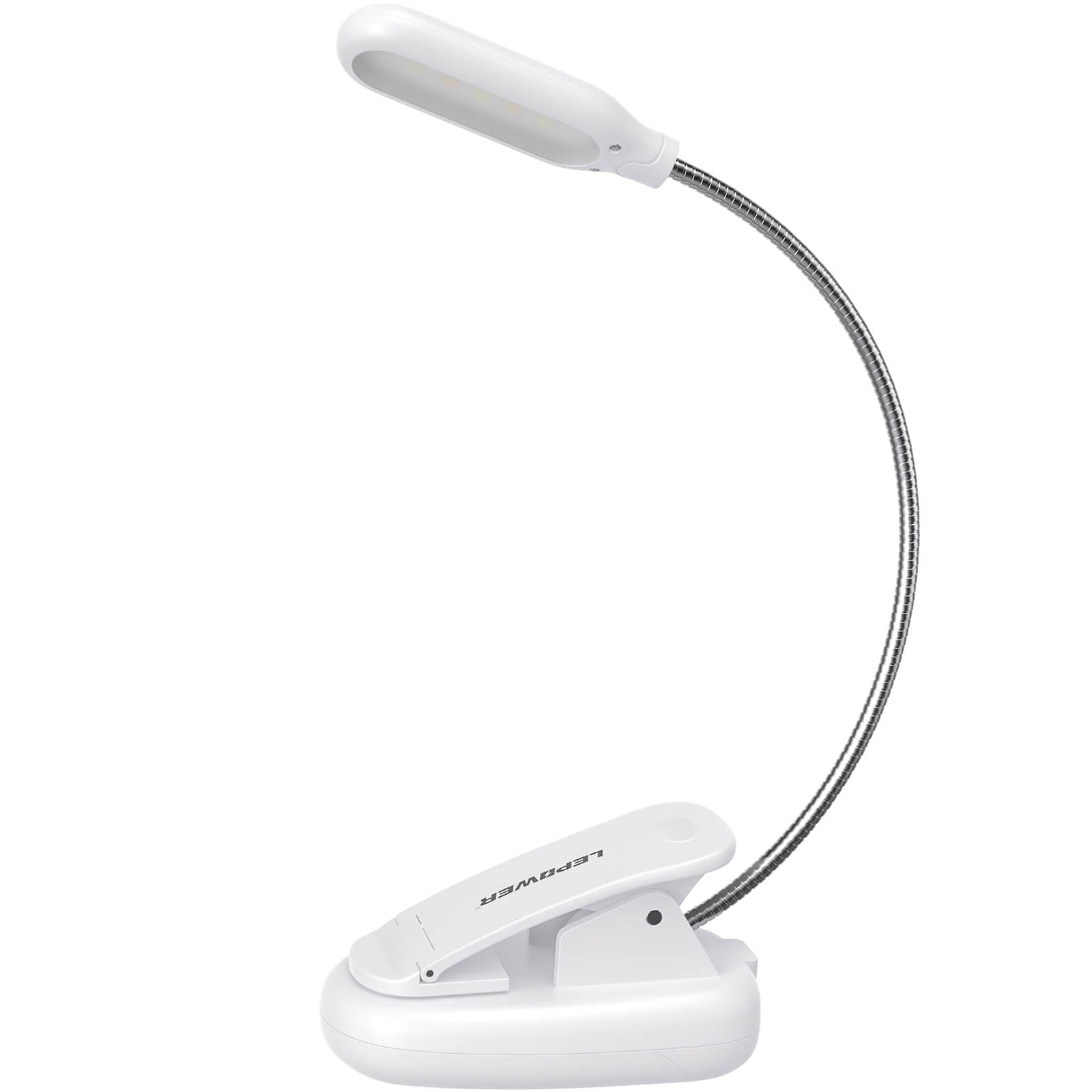 Led book store reading light clip