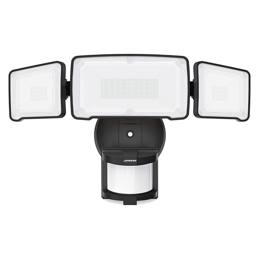 Motion Security Light 3 Heads 38W 4200lm Wall Mount Flood Light