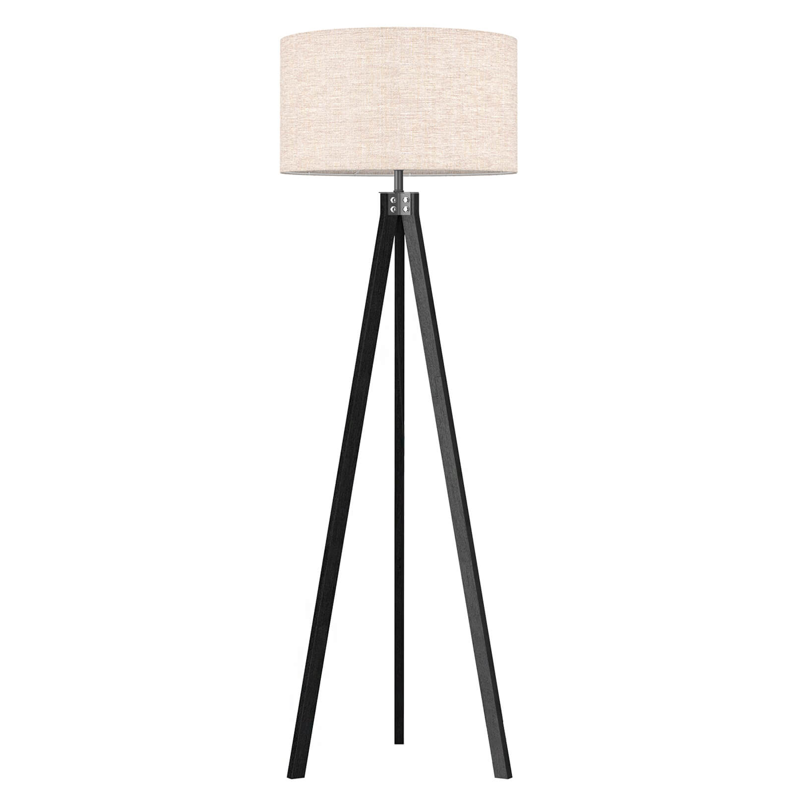 Dark wood tripod table sales lamp